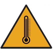 Painel de perigo - Temperatura circundante elevada - alumínio