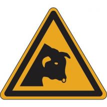 Painel de perigo - Cuidado com o touro - alumínio