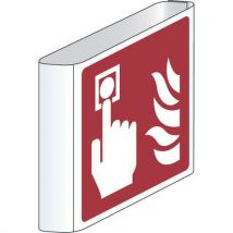 Painel de incêndio - Alarme (tipo bandeira) - alumínio