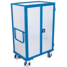 Carro alto ergonómico com 5 plataformas em madeira - Aço galvanizado - 500 kg