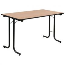 Mesa dobrável retangular - base em T 2