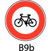 Painel de sinalização - B9b - Acesso proibido a velocípedes