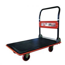 Carro com espaldar rebatível em aço de 150 e 300 kg - Rodas em borracha