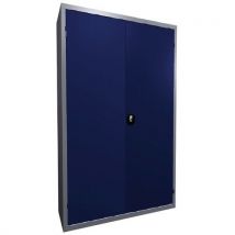 Acial - Armário portas rebat. Acial c120 cm a198 cm 1359 cinz./azul,