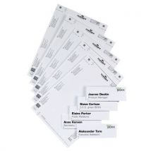 50 Unidades de Placa de inserções em papel Bristol para placa de porta Infosign - 14.9 x 5.25 cm - Durable