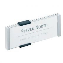 Placa de porta Infosign - 14.9 x5.25 cm - Durable