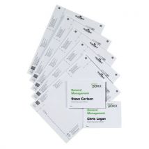 20 Unidades de Placa de inserções em papel Bristol para placa de porta Infosign - A6 - Durable
