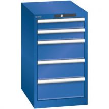 Lista - Armário azul seg. 411x572x700 com 5 gavetas 75kg,