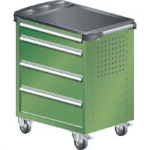 Lista - Carrinho verde 894x525x928 com 4 gavetas 40kg,