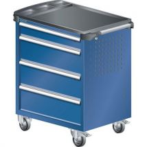 Lista - Carrinho azul gent 894x525x928 com 4 gavetas 40kg,