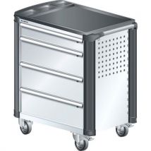Lista - Carrinho branco puro 894x525x928 com 4 gavetas 40kg,