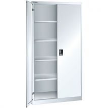 Lista - Armário branco puro 1000x580x1950 com 4 prateleiras amo.,
