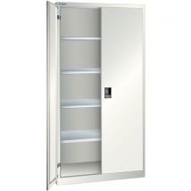 Lista - Armário branco cinza 1000x580x1950 com 4 prateleiras amo.,