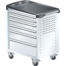Lista - Carrinho branco puro 894x525x928 com 6 gavetas 40kg,