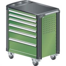 Lista - Carrinho verde 894x525x928 com 6 gavetas 40kg,