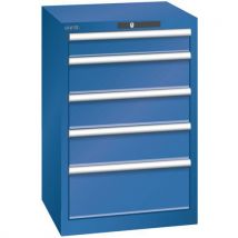 Lista - Armário azul gent. 564x572x850 com 5 gavetas 75kg,