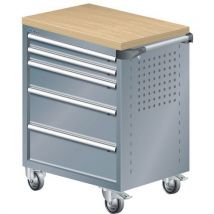 Lista - Carrinho cinza 894x525x928 com 5 gavetas 40kg,