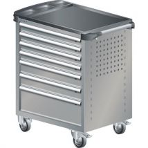 Lista - Carrinho cinza pombo 894x525x928 com 7 gavetas 40kg,