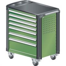 Lista - Carrinho verde 894x525x928 com 7 gavetas 40kg,