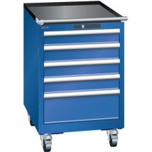 Lista - Armário azul seg. 564x572x890 com 5 gavetas 75kg,