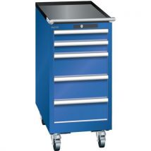 Lista - Armário azul seg. 411x725x890 com 5 gavetas 75kg,