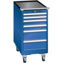 Lista - Armário azul seg. 411x725x840 com 6 gavetas 75kg,