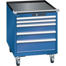 Lista - Armário azul gent. 564x725x723 com 5 gavetas 75kg,