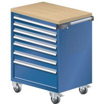Lista - Carrinho azul gent 894x525x928 com 7 gavetas 40kg,