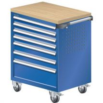 Lista - Carrinho azul segurança 894x525x928 com 7 gavetas 40kg,