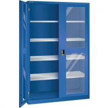 Lista - Armário azul seg. 1250x580x1950 com 4 prateleiras amo.,