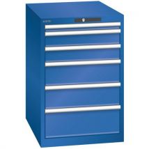 Lista - Armário azul seg. 564x725x850 com 6 gavetas 75kg,