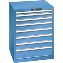Lista - Armário azul capri 717x725x850 com 8 gavetas 75kg,