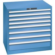 Lista - Armário azul capri 870x725x850 com 8 gavetas 75kg,