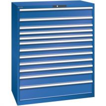 Lista - Armário azul seg. 1193x725x1450 com 12 gavetas 200kg,