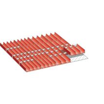 Modelo 36x36E - Mobiliário de Oficina - Divisória para Gavetas 612x612x50mm - Lista
