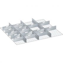 Lista - Material de subdivisão para gavetas 765x612x100mm,