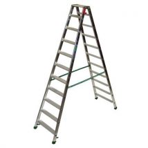 Escadote profissional de duplo acesso - 5 a 12 degraus