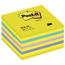 Post-it - Post it em cubo néon azul verde,