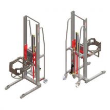 Empilhador GR manual com virador de bidões - capacidade de 300 kg