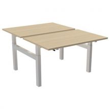 Robberechts - Secretária reta de maniv. De 120 cm c/ 2 lug. Bench – bordo,