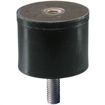 Reduz Vibrações - Suporte Antivibrações Universal Borracha Aço - Base 30mm Haste 8mm