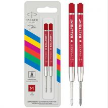 Parker - Conj. 2 recargas p/caneta parker – tinta vermelha – parker ,