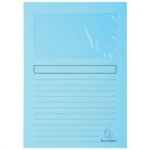 Pacote de 100 pastas com janela Super - 160g/m² - 22x31 cm - Exacompta