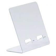 Suporte Tablet Acrílico Transparente - Conjunto 2 - 190x130x90mm - Ideal Teletrabalho - Manutan Expert