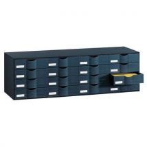 Bloco de gavetas - Cor preto - Paperflow