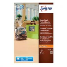 360 Unidades de Etiqueta removível ILC em cartão kraft