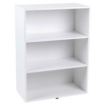 Estante Misao Branco - 104cm Altura - 3 Compartimentos - 32kg Carga/Prateleira - 21% Reciclado - Manutan Expert