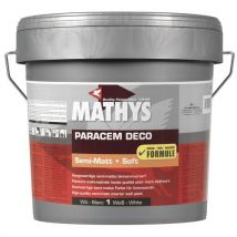 Tinta Mathys acrílica de alta qualidade em branco semimate - 4 e 10 L - Rust-Oleum