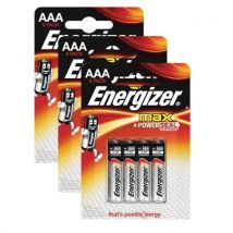 24 Unidades de Pilha alcalina - MAX AAA/LR03 FSB8 - conjunto de 3 embalagens de 8 - Energizer