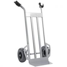 Transportador em aço com aba fixa - rodas antifuros - capacidade de 350 kg